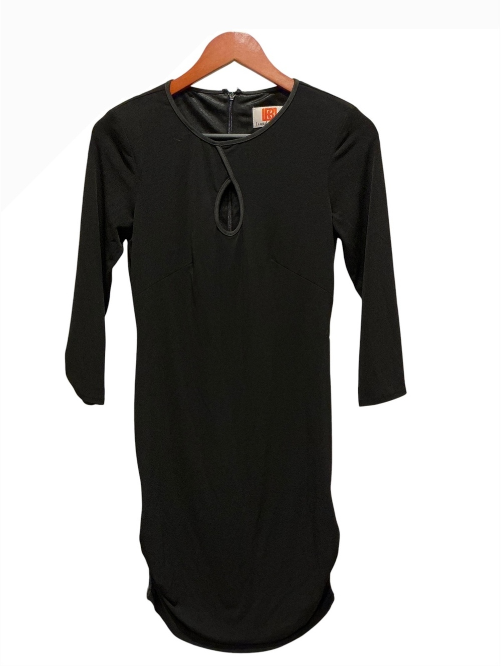 Laundry by Design Black Long Sleeve Bodycon Dress Size 2